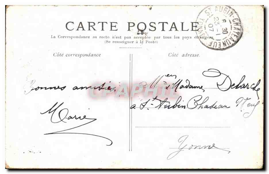 Paris - 7 - Ecole Militaire - Caleche - cheval CPA  — Verso