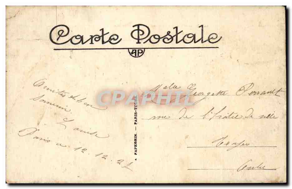 Paris - 19 - Parc des Buttes Chaumont - Parc Suspendu et le Belvedere CPA  — Rückseite