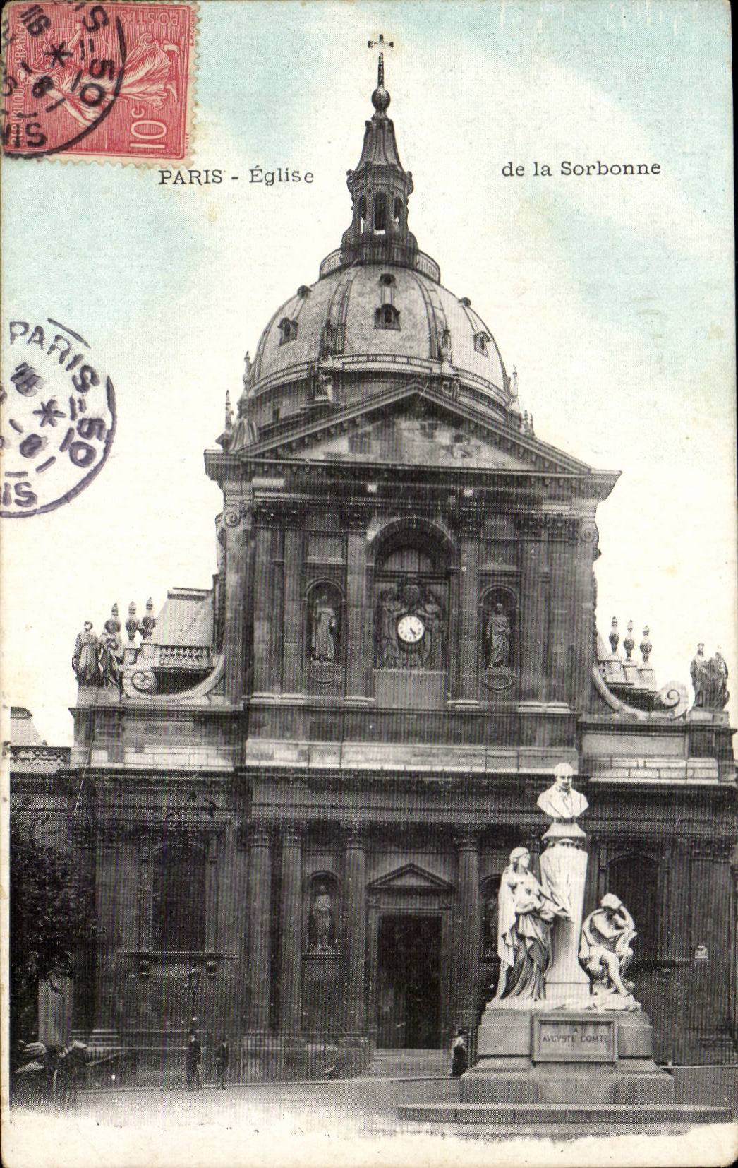 Paris - 3 - Eglise de la Sorbonne CPA 