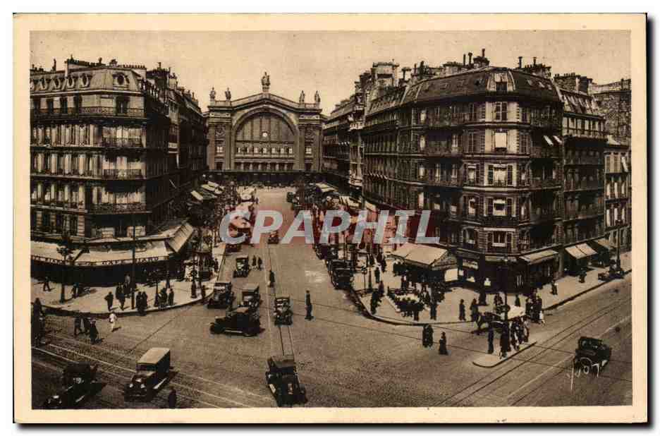 Paris - 10 Boulevard Magenta et Gare du Nord CPA 