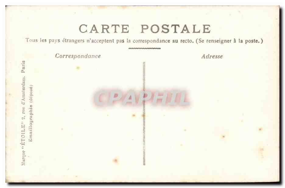 Paris - 8 - Place de La Concorde - CPA  — Rückseite