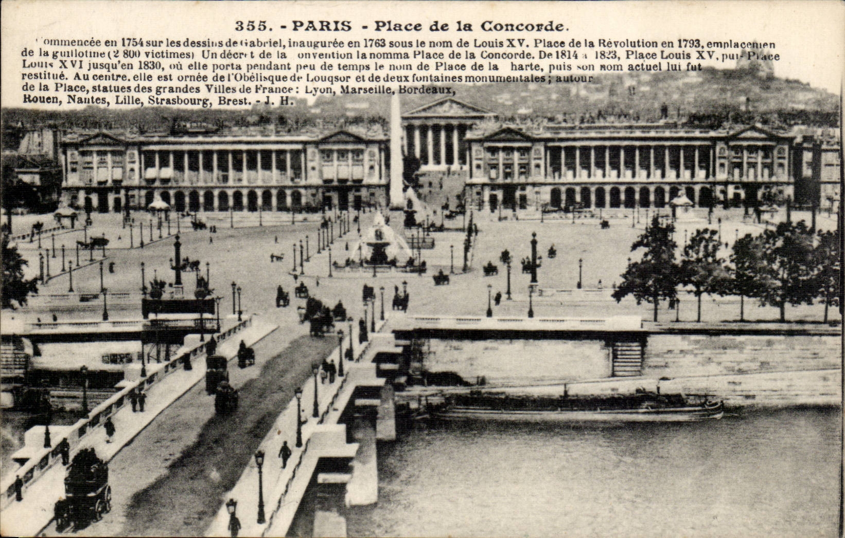 Paris - 8 - Place de la Concorde - CPA 