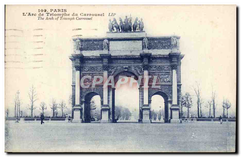 Paris - 1 - L'Arc de Triomphe de Carrousel - CPA 