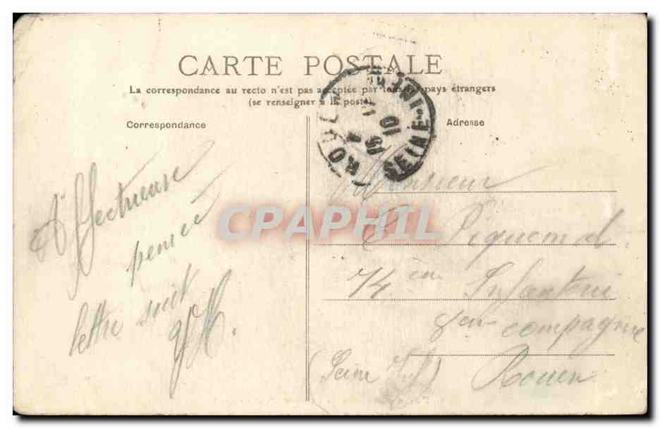 Paris - 9 - Avenue de l'Opera - CPA  — Rückseite