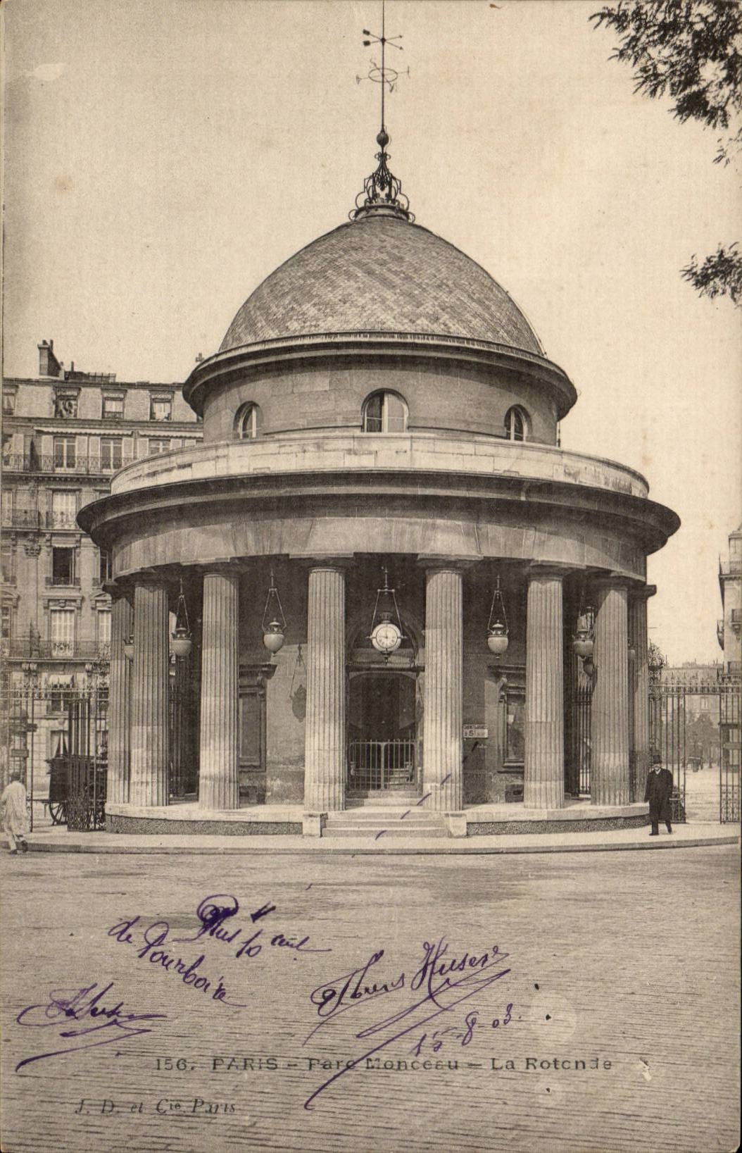 Paris - 8 - Parc Monceau - La Rotunde CPA 