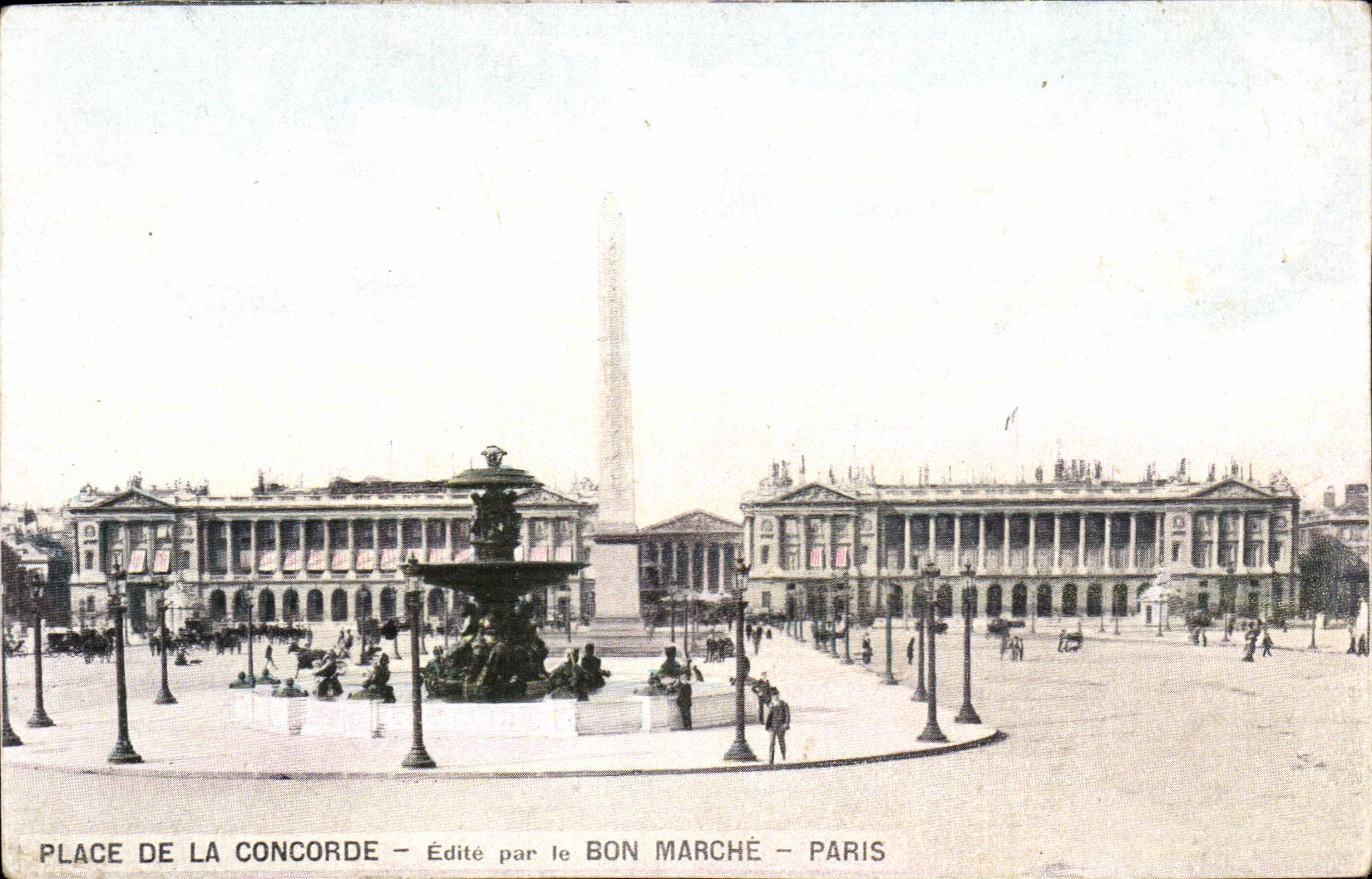 Paris - 8 - Place de la Concorde - Edite par le Bon Marche CPA 
