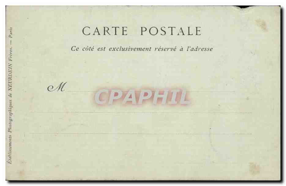 Paris - 7 - Hotel des Invalides - Tombeau de Napoleon 1 CPA  — Rückseite