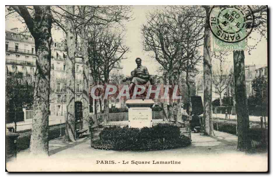 Paris - 16 Le Square Lamartine CPA 