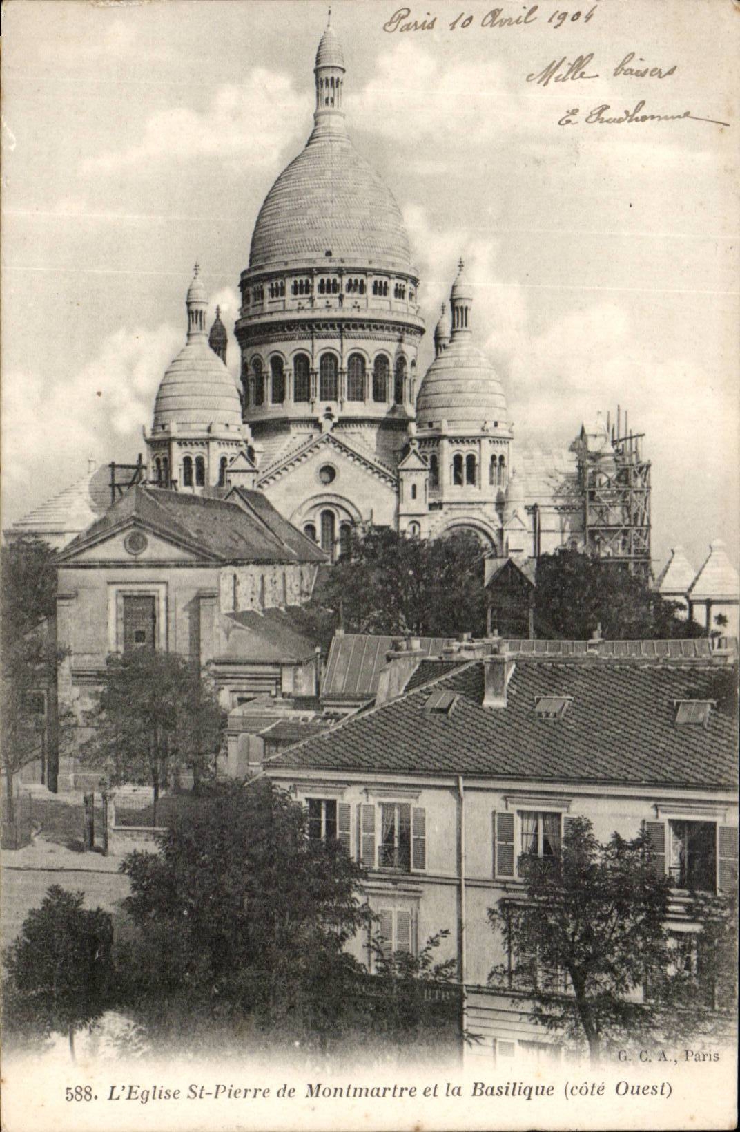 Paris - 14 - L'Eglise Saint Pierre de Montmartre CPA 