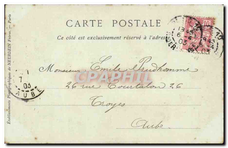 Paris - 6 - L'Eglise Saint Sulpice CPA  — Rückseite