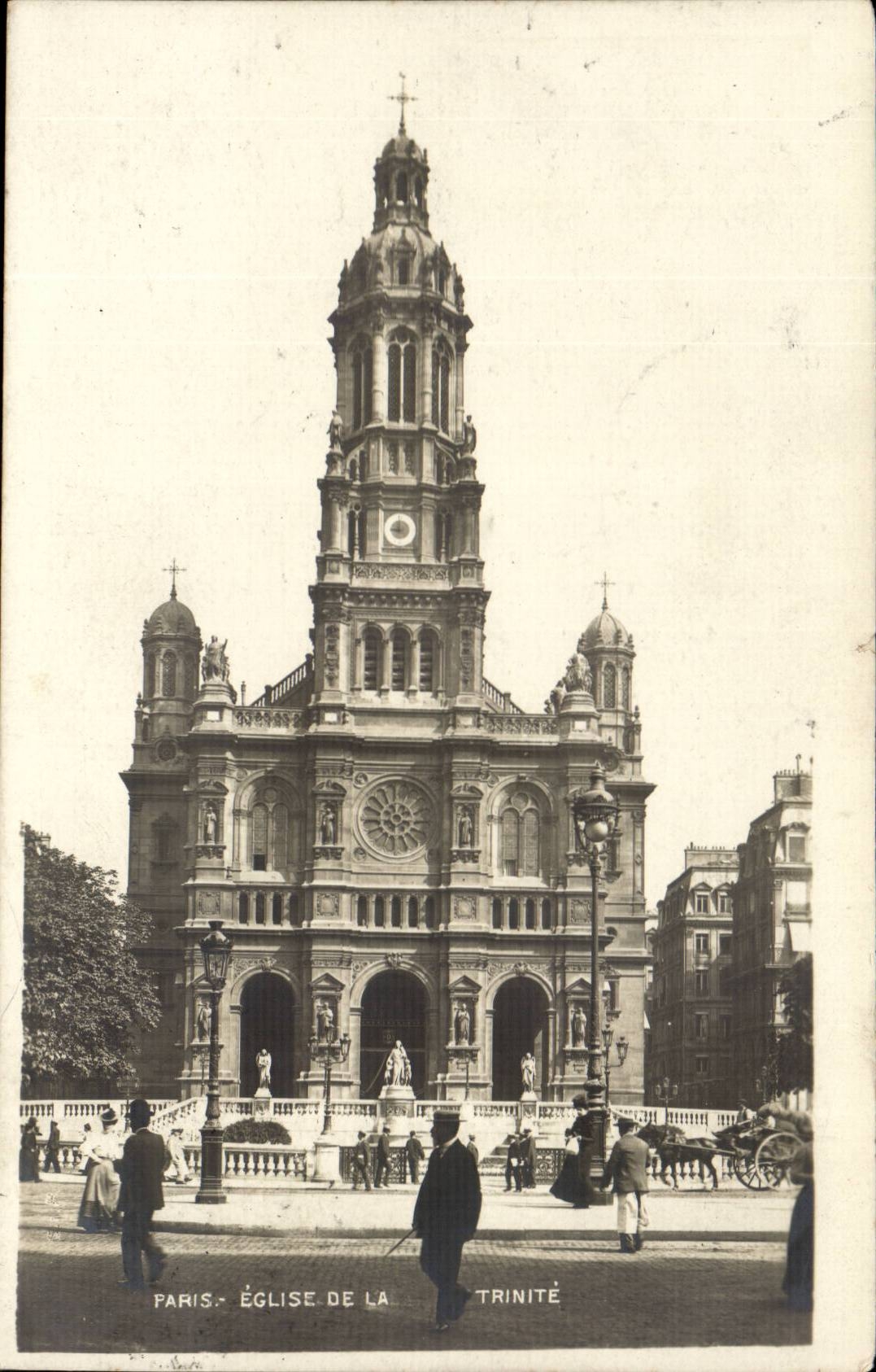 Paris - 9 - Eglise de la Trinite CPA 
