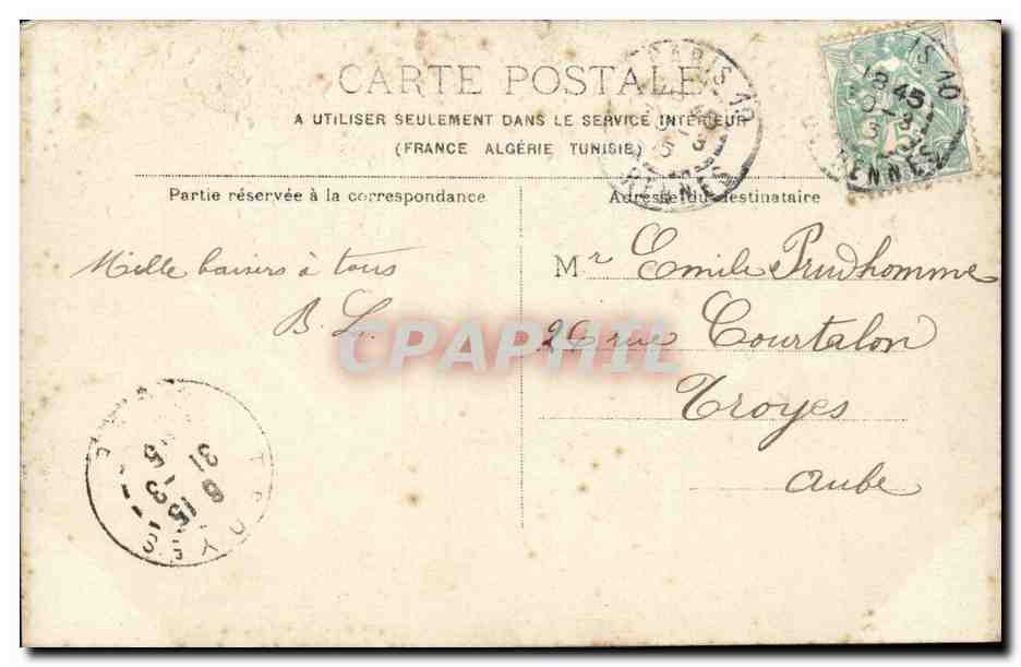 Paris - 9 - Eglise de la Trinite CPA  — Rückseite