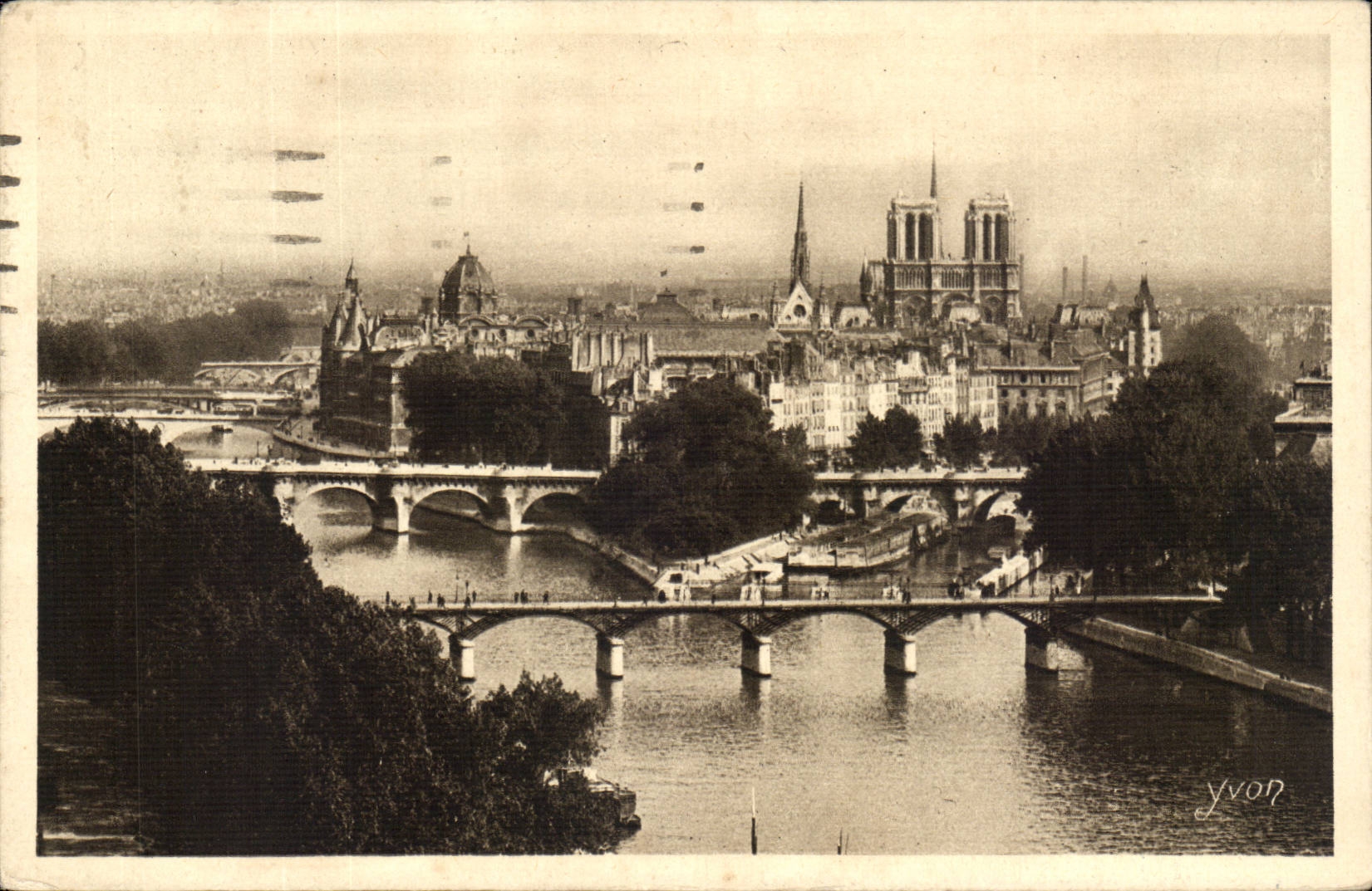 Paris - 4 - Notre Dame - La Cite - Bridges CPA 