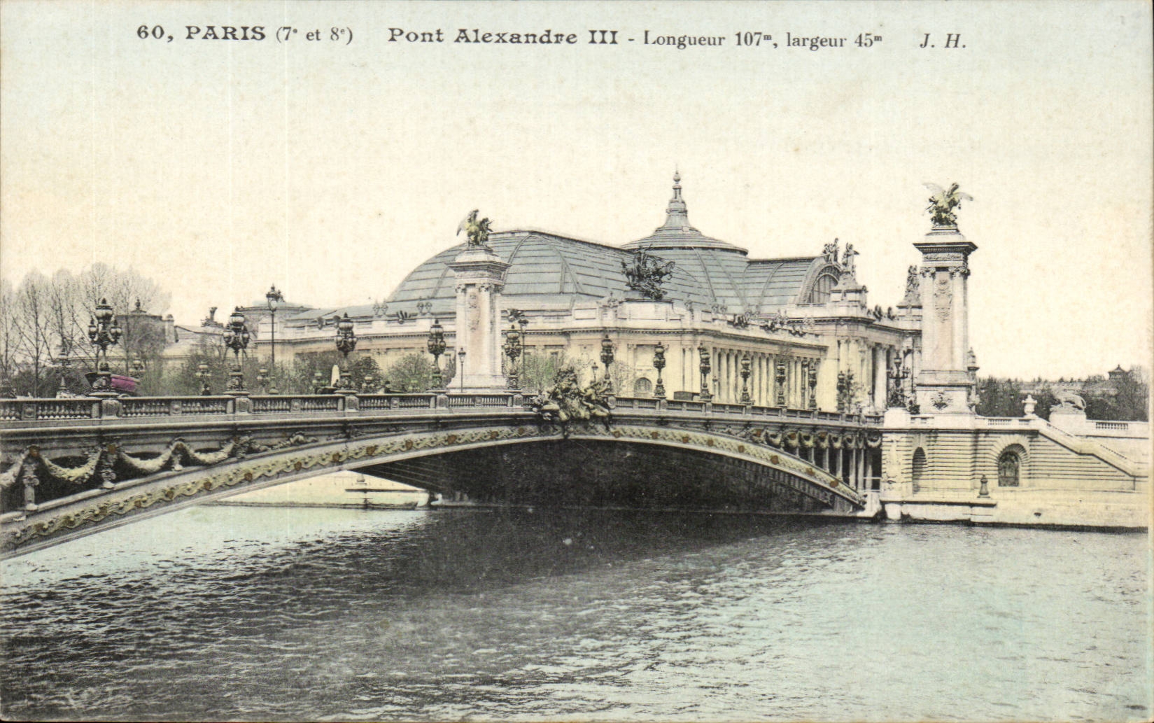 Paris - 7 - Pont Alexandre IIi longueur 107 largeur 45- CPA 