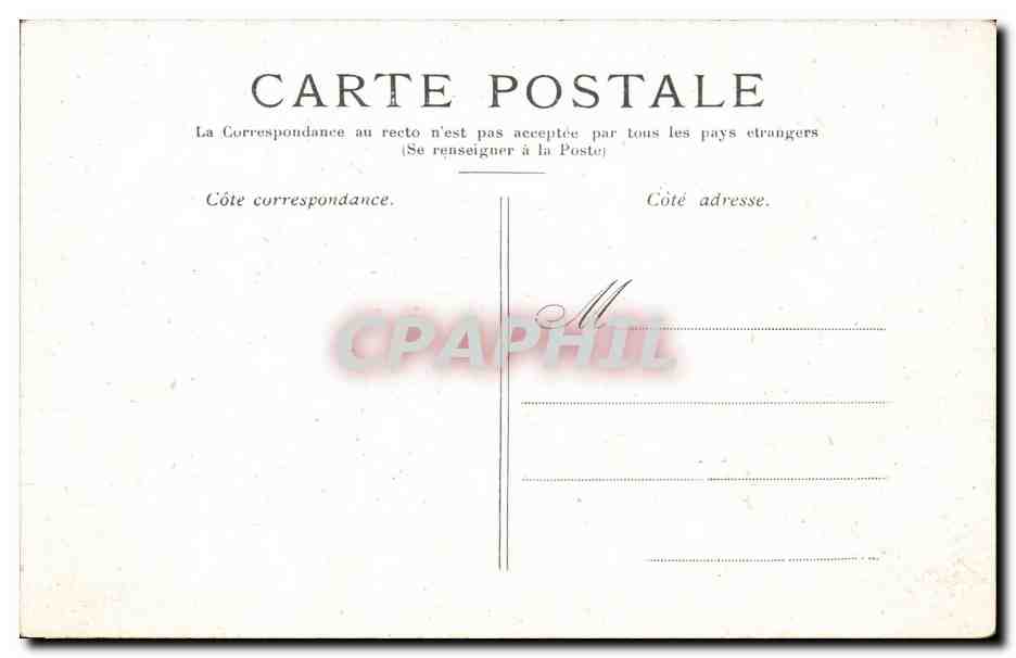 Paris - 16 - Longchamp CPA  — Rückseite