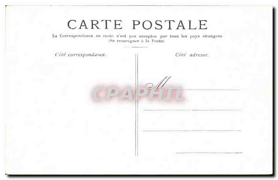 Paris - 1 - La Conciergerie CPA  — Rückseite