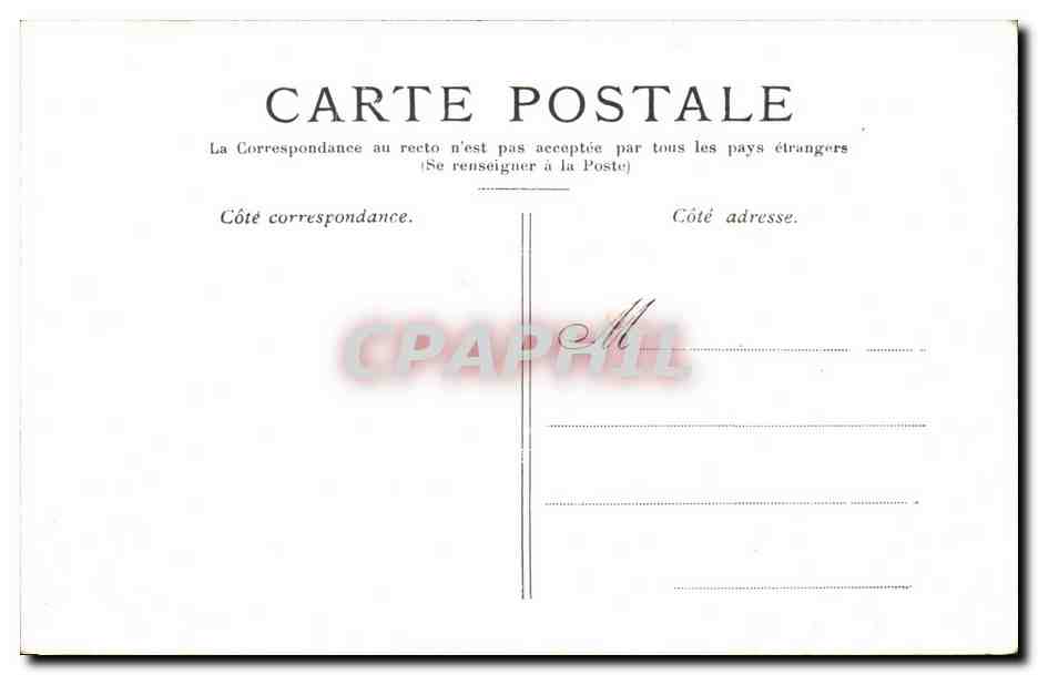 Paris - 8 - La Rue Royale CPA  — Rückseite