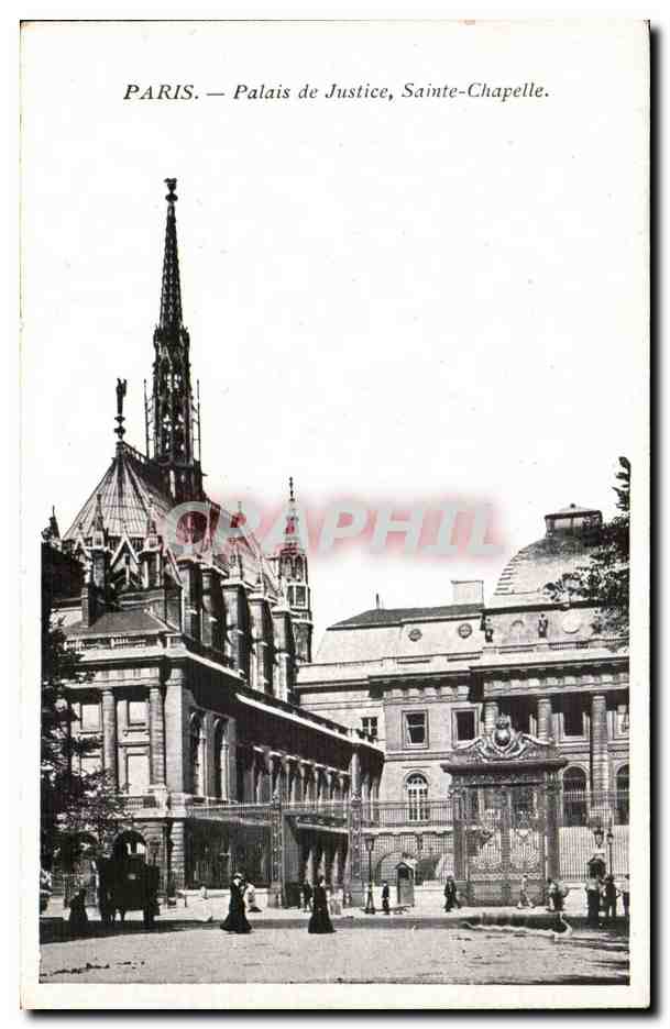 Paris - 1 - Palais de Justice - La Sainte Chapelle CPA 
