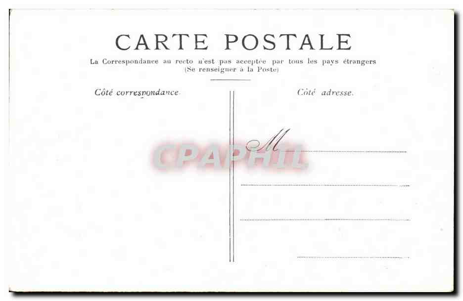 Paris 8 - Le Pont de la Concorde CPA  — Verso