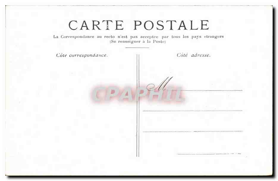 Paris 1 Eglise Saint Eustache CPA  — Verso