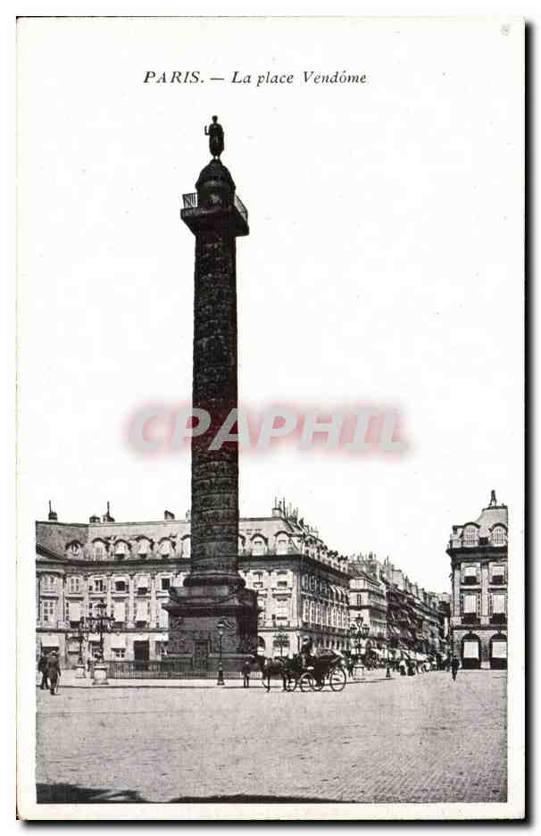 Paris 1 La Place de Vendome CPA 