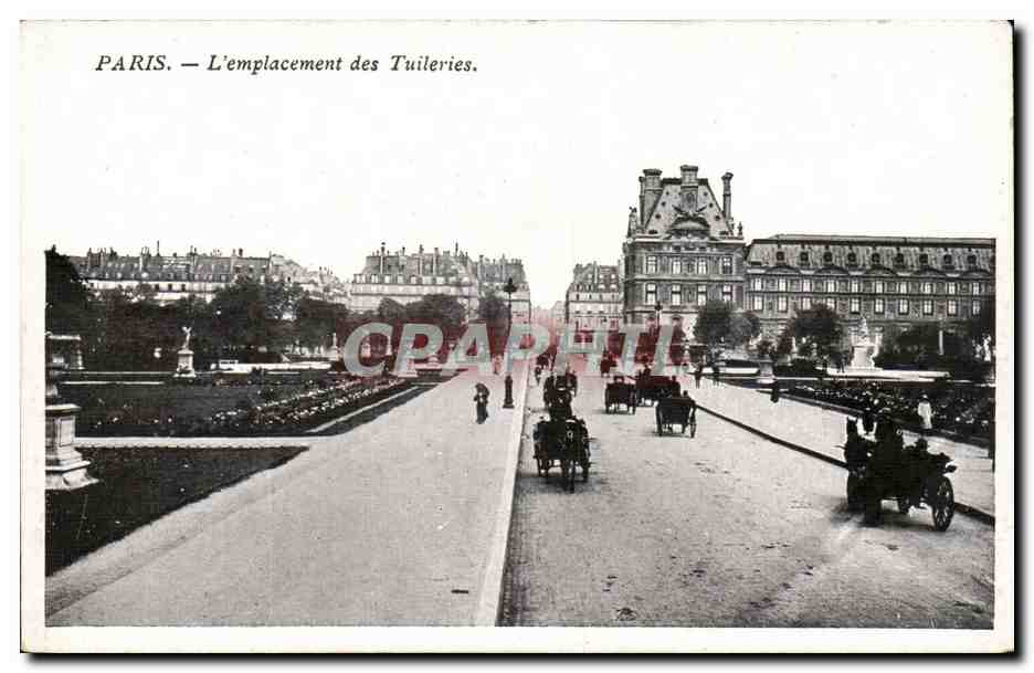 Paris 1 L'Emplacement des Tuileries CPA 