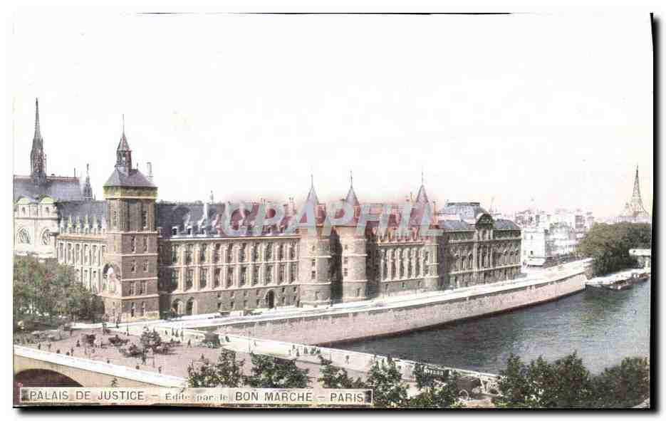 Paris 1 - Palais de Justice - Edite par le Bon Marche CPA 