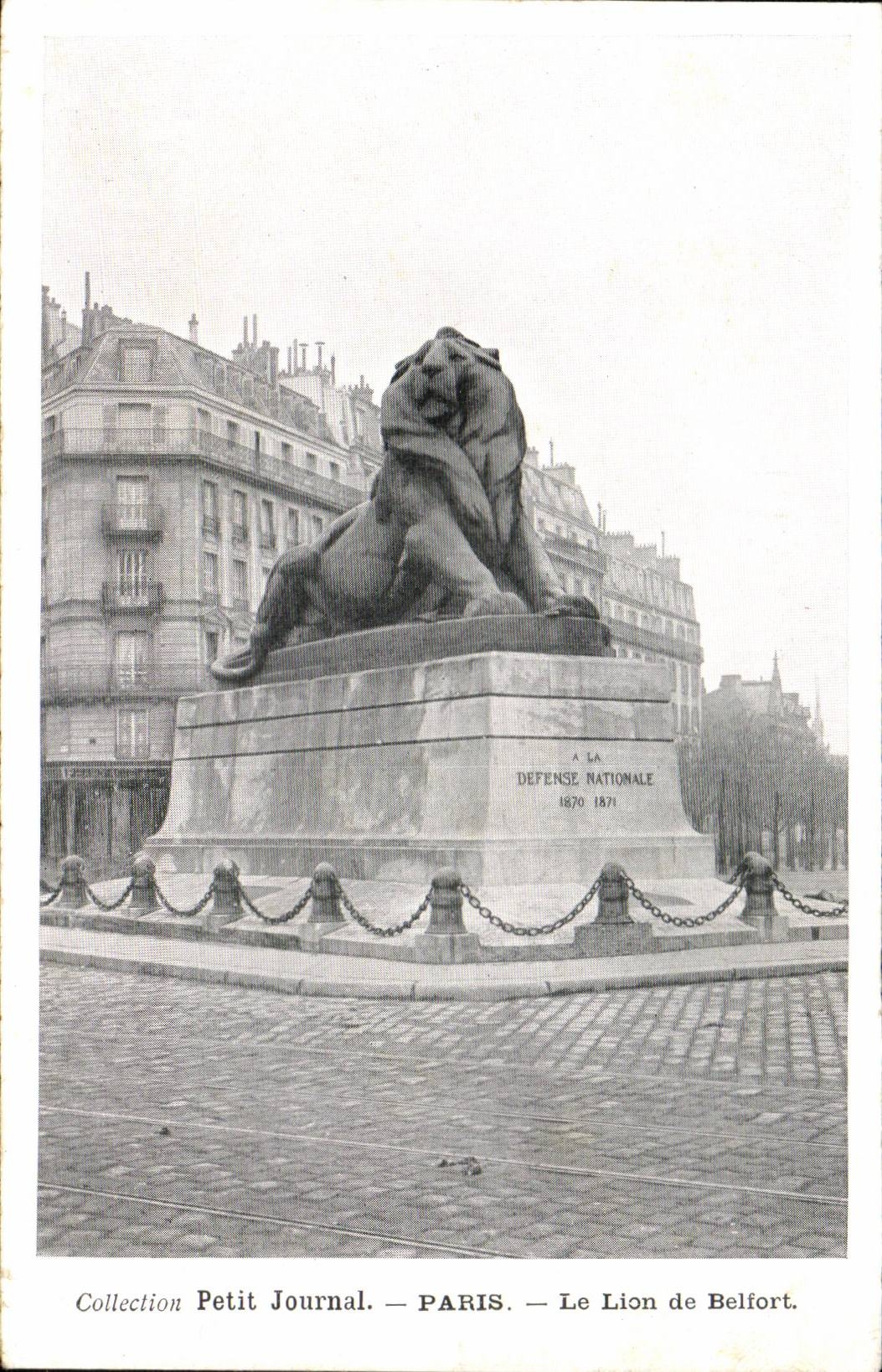 Paris - 14 - Le Lion de Belfort - Collection Petit Journal - CPA 