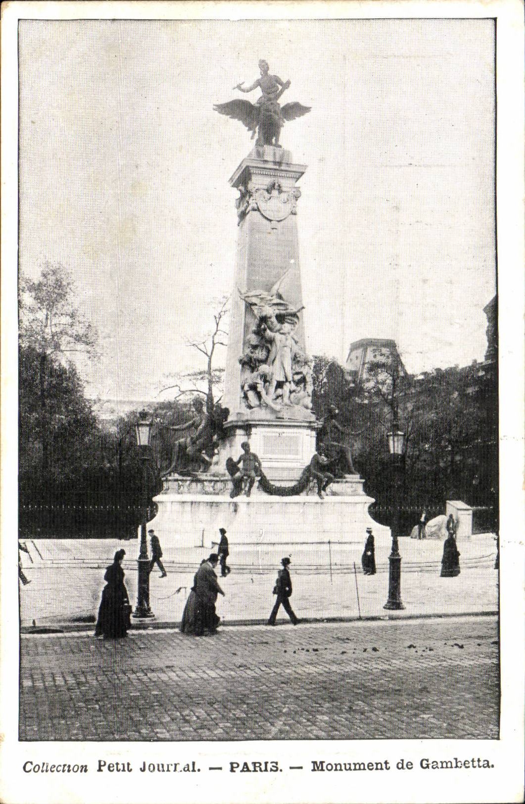 Paris - 1 - Monument de Gambetta - Collection Petit Journal - CPA 