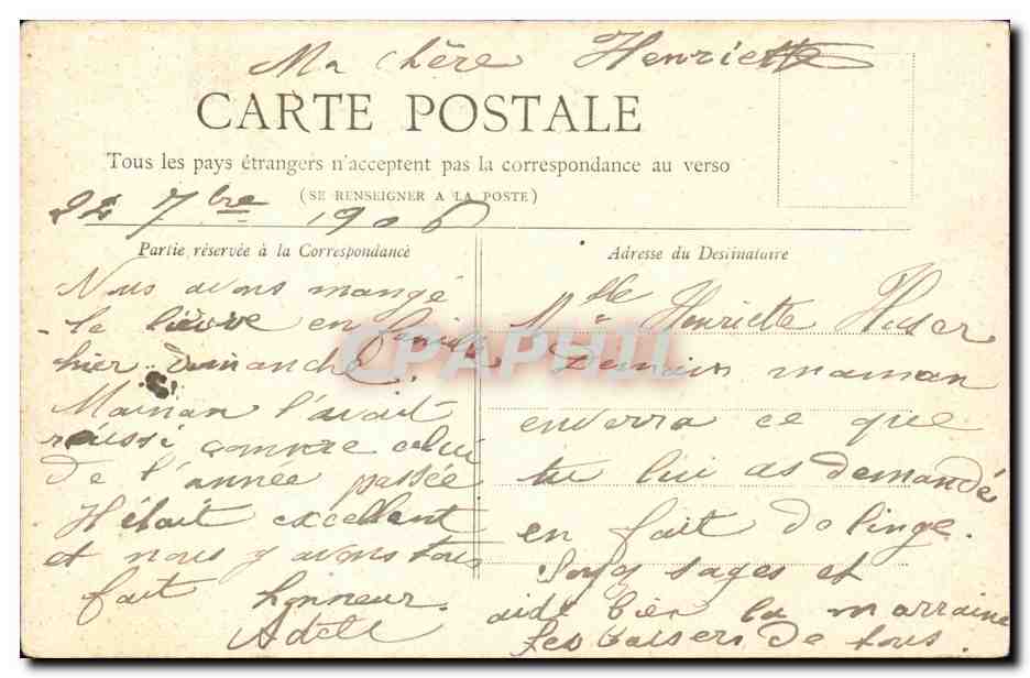 Paris 8 - Eglise Saint Augustin - Collection Petit Journal - CPA  — Verso