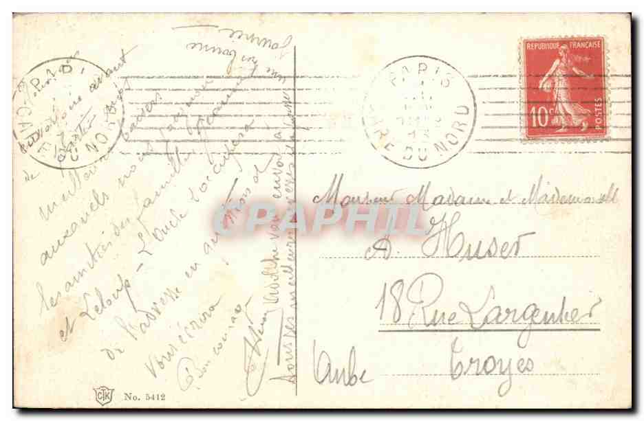 Paris 4 - Le Pont D'Arcole - Hotel de Vile - CPA  — Rückseite