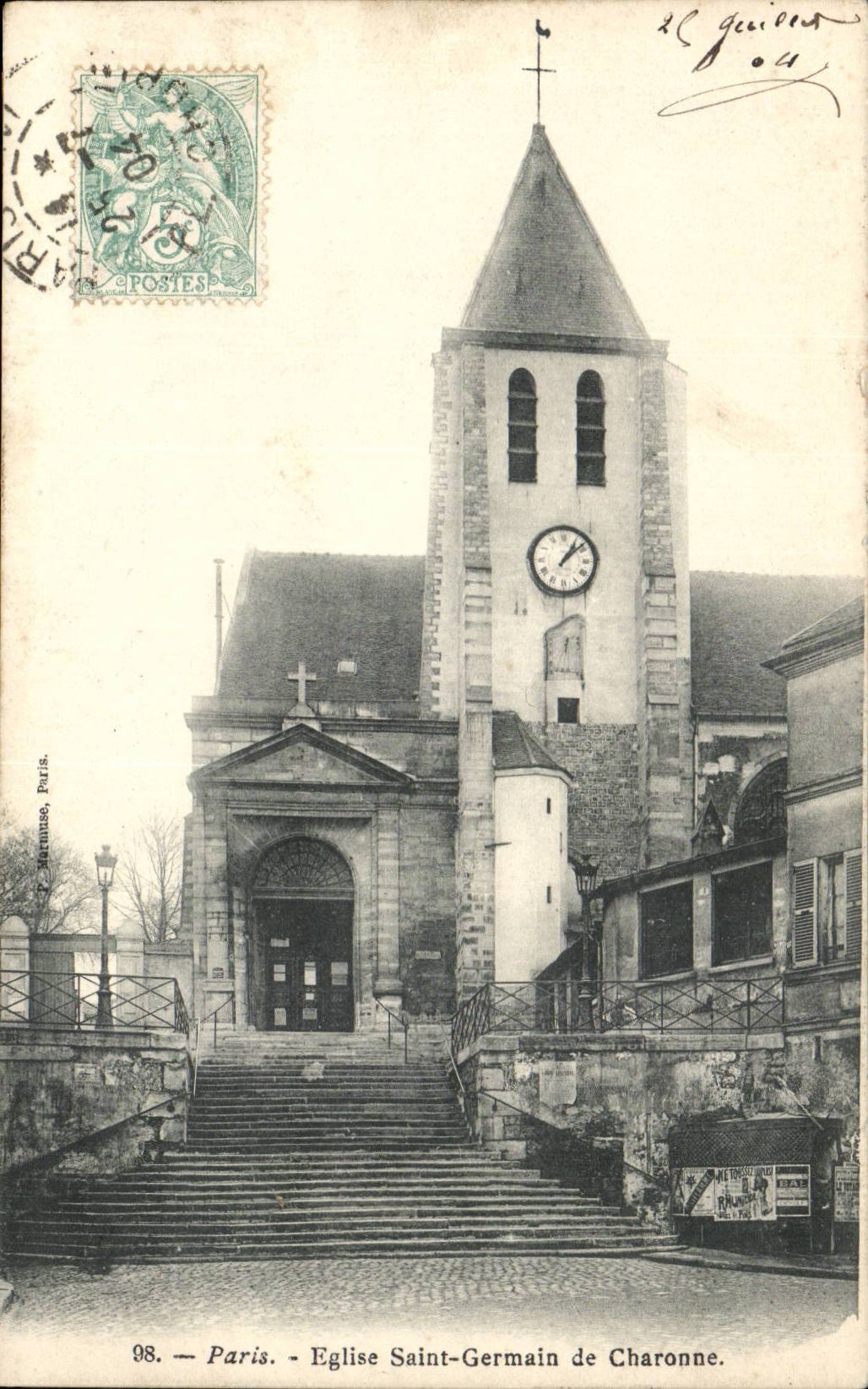 Paris 20 - Eglise Saint Germaine de Charonne CPA 