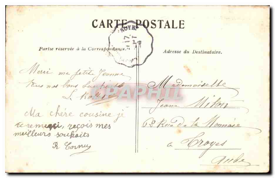 Paris - 8 - Le Grand Palais - Champs Elysees - CPA  — Verso
