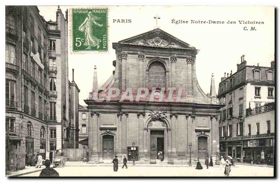Paris - 8 - Eglise Notre Dame des Victoires - CPA 