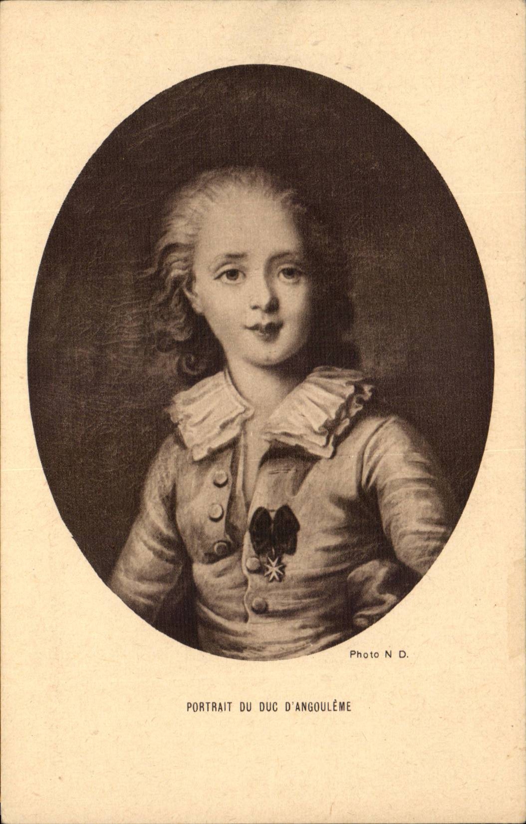 Paris - 1 Comite National de l'Enfance - Portrait du Duc d'Angouleme - CPA 