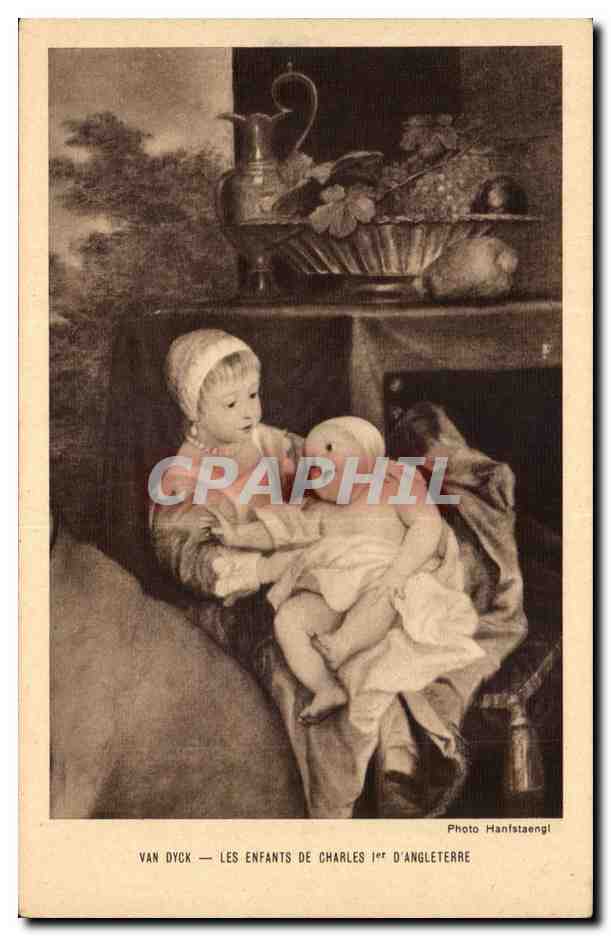 Paris - 1 Comite National de l'Enfance - Dyck - Les Enfants de Charles d'Angleterre - CPA 