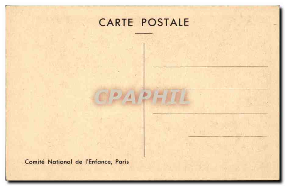 Paris - 1 Comite National de l'Enfance - Dyck - Les Enfants de Charles d'Angleterre - CPA  — Rückseite