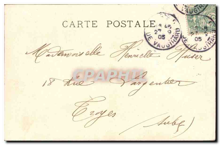 Paris - 6 - Musee du Luxembourg - La Fermiere - Vache - lait - Cow CPA  — Rückseite