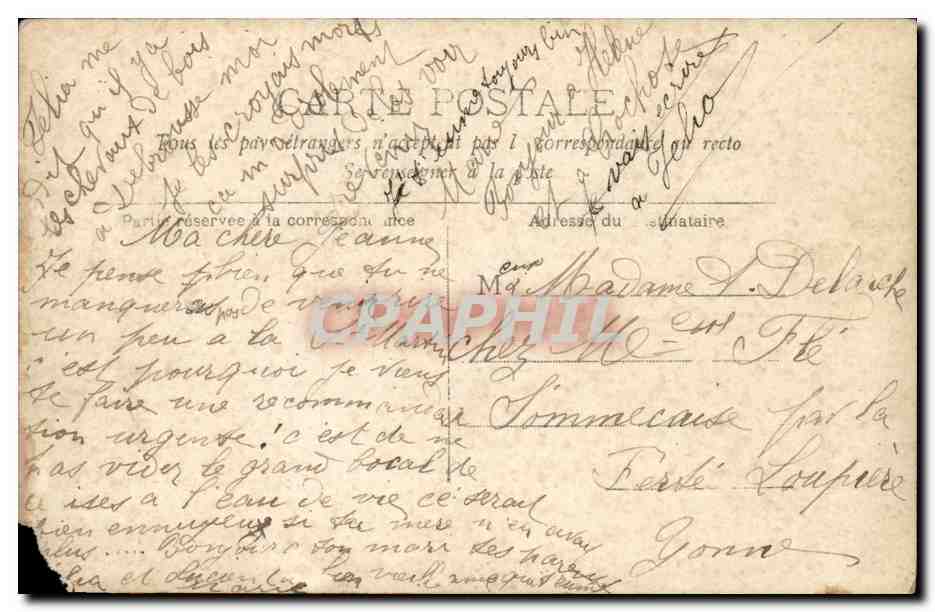 Paris - 6 - Le Luxembourg - Monument CPA  — Verso