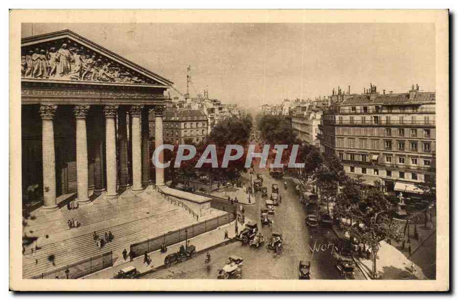 Paris - 8 - La Madeleine et les Boulevards de la Madeleine CPA 