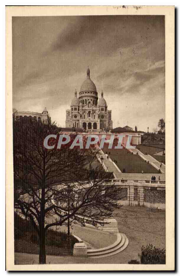 Paris - 14 - La Basilique du Sacre Coeur CPA 