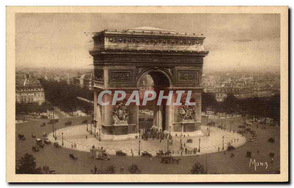 Paris - 8 - Les Petits Tableaux de Paris - L'Arc de Triomphe CPA 