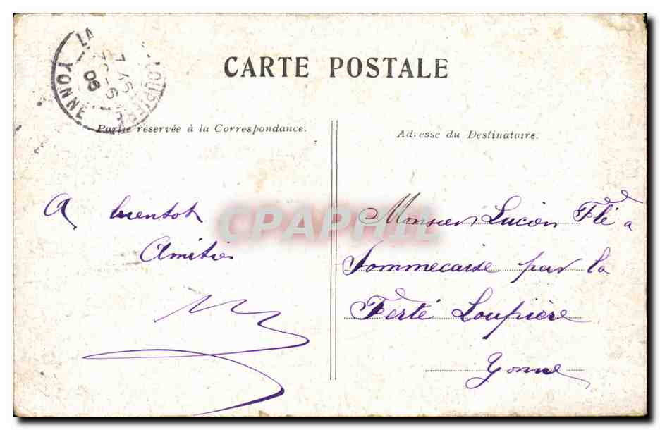 Paris - 14 - Boulevard Montmartre - CPA  — Rückseite
