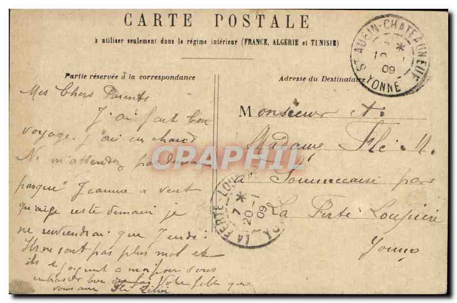 Paris - 1 - Arc de Triomphe de Carrousel - CPA  — Rückseite