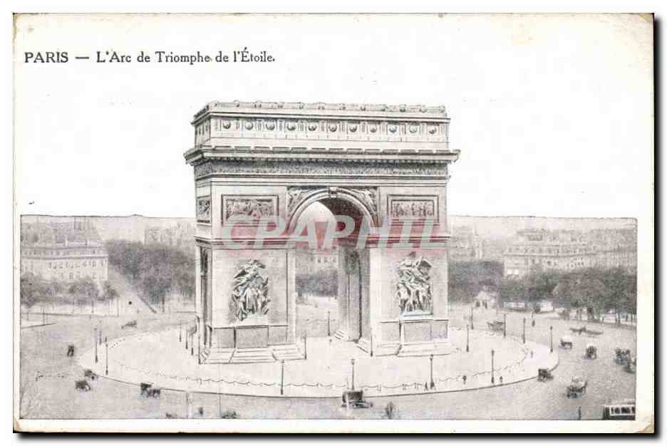Paris - 8 - L'Arc de Triomphe de l'Etoile - CPA 