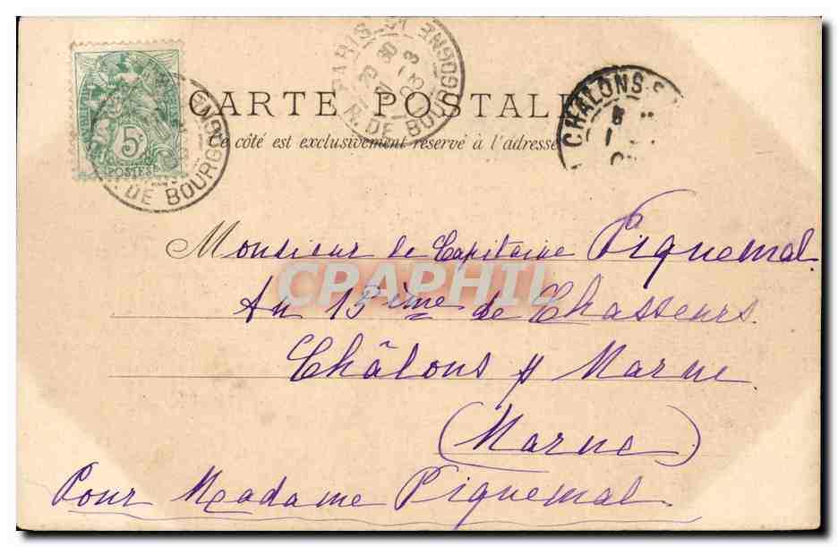 Paris - 12 - Gare de Lyon - CPA  — Rückseite