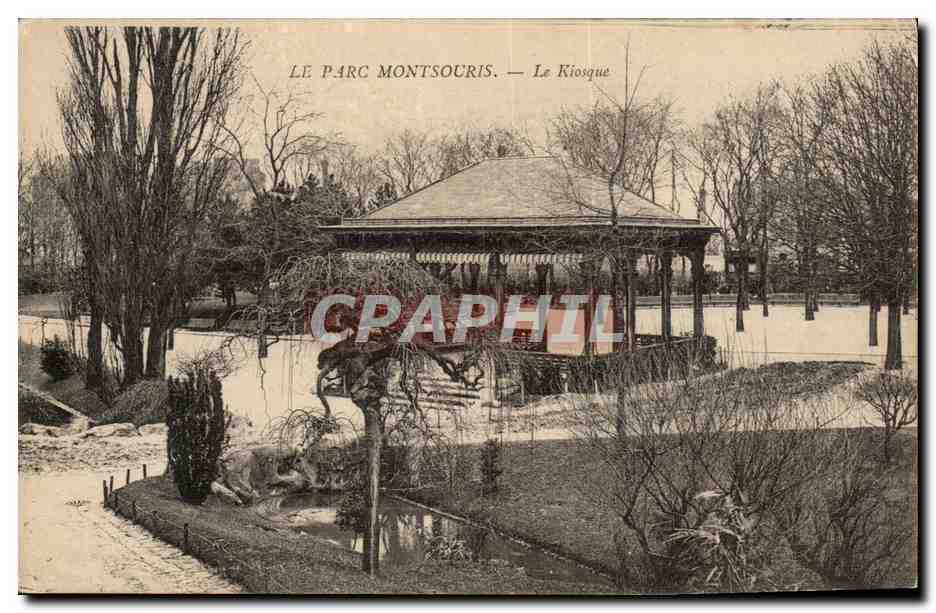 Paris - 14 - Le Parc Montsouris - Le Kiosque - CPA 