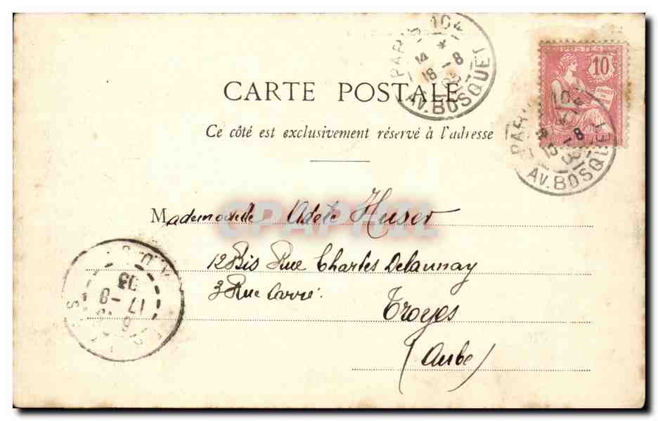 Paris 11 Boulevard Bonne Nouvelle - CPA 6  — Rückseite