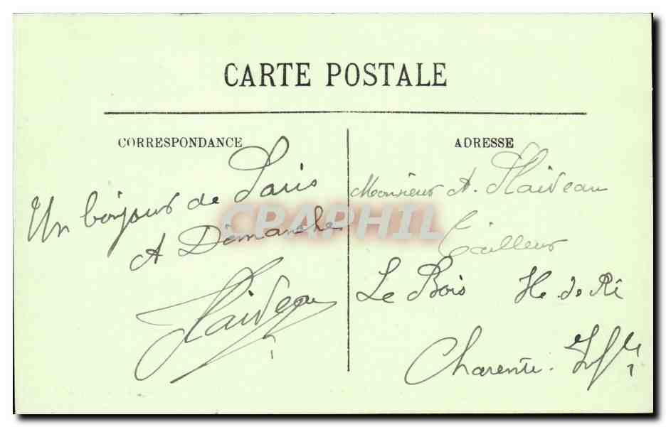 Paris 9 - Le Boulevard des Capucines - Automobile Boulevard Bonne Nouvelle - CPA 6  — Rückseite