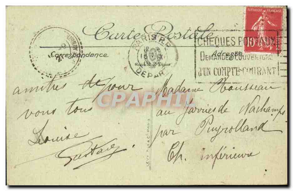 Paris — Lycée Saint-Louis — Boulevard Saint-Michel — LL — n°1308 — Rückseite
